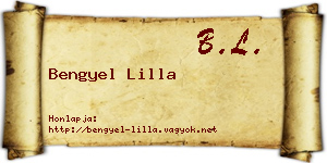 Bengyel Lilla névjegykártya